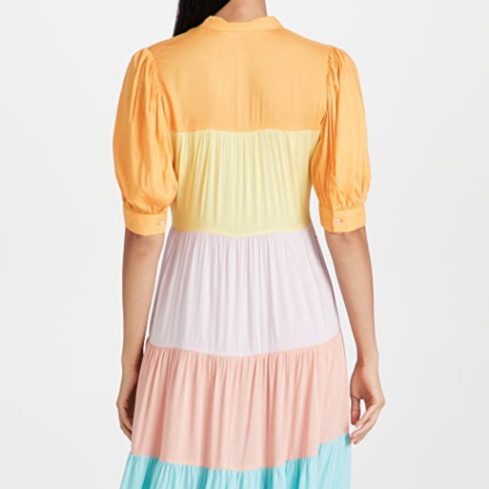 Never Fully Dressed Pastel Rainbow Panel Dress, 6, Multi color - Picture 3 of 12